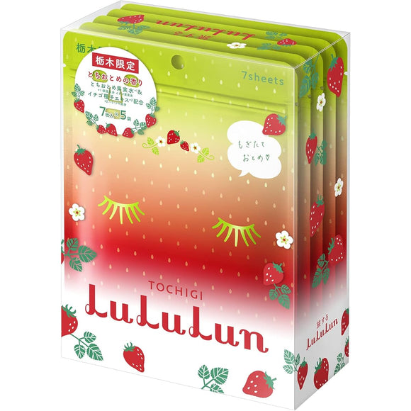 Face Mask Pack Lululun Tochigi Lululun (Tochiotome scent) 7 sheets x 5 packs