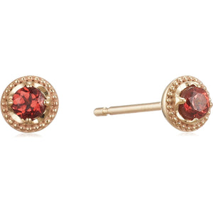 [VIHA Vendome Aoyama] Earrings K10 Yellow Gold Garnet GJVA0185 GN