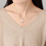 [Vendome Boutique] Shell flower necklace VBMP204540DP