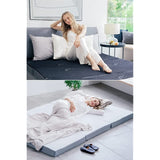 Gokumin Mattress, 2-Layer High Resilience, Tri-Fold, Extra Thick, 3.9 inches (10 cm), 34D Bed Mat, Mattress, 2-Layer Construction and Special Processing, Long Lasting Grand Mattress Premium White