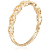 [VIH Vendome Aoyama] Ring K10 Yellow Gold Lace Diamond No. 13 GJVR027113DI