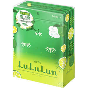 Face Mask Pack Lululun Kyushu Lululun (Kabosu Scent) 7 sheets x 5 packs