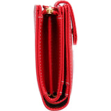 Kitamura Bifold Wallet Coin Purse L-shaped Zipper Type PH0451 Red/Ivory Stitch Red 70912