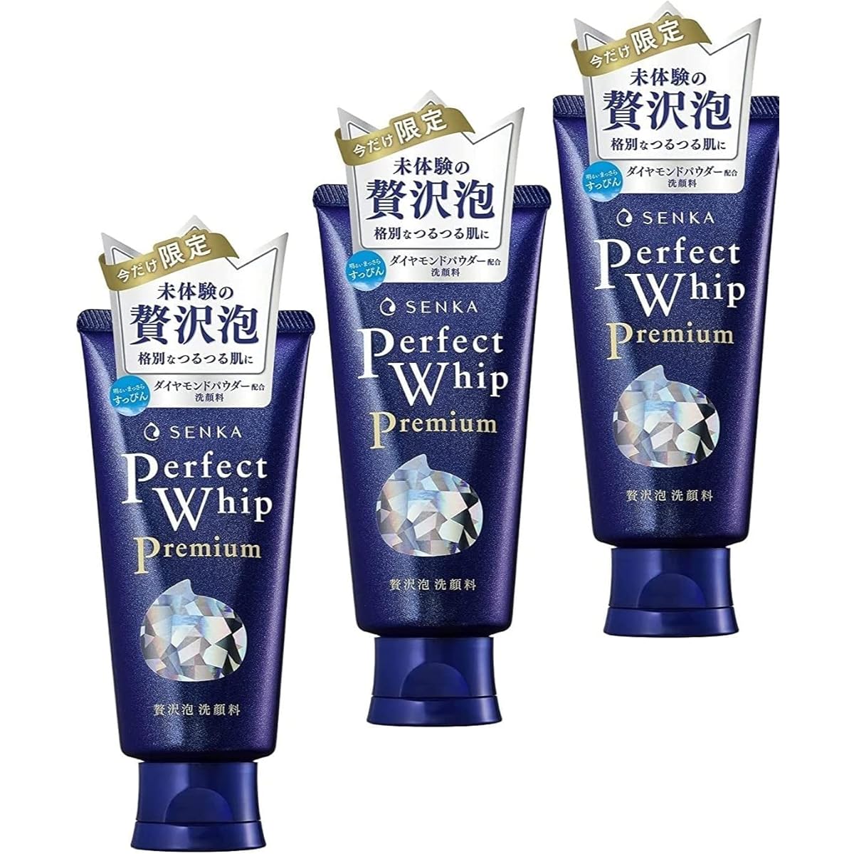 Sengan Senka Premium Perfect Whip 120g x 3 bottles – Goods Of Japan