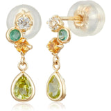 [VIHA Vendome Aoyama] Earrings K10 Yellow Gold Peridot GAVA0349 PD