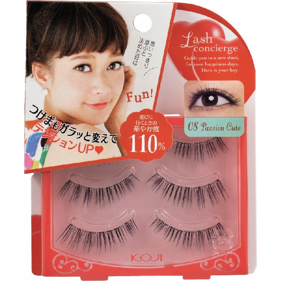 Lash Concierge Eyelash II 08 Passion Cute, for the whole face, 3 pairs