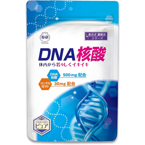 Wakasa Life DNA Nucleic Acid 3-bag set (1 bag contains 62 tablets) 3-month supply Contains DNA RNA Coenzyme Q10 and Folic Acid