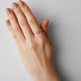 [VIH Vendome Aoyama] Ring K10 Yellow Gold 4 Diamond Horseshoe No. 11 GJVR028111DI