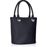 Kitamura K-marked outside pocket bucket-shaped handbag Y-1091 Dark Blue/White Navy 10901