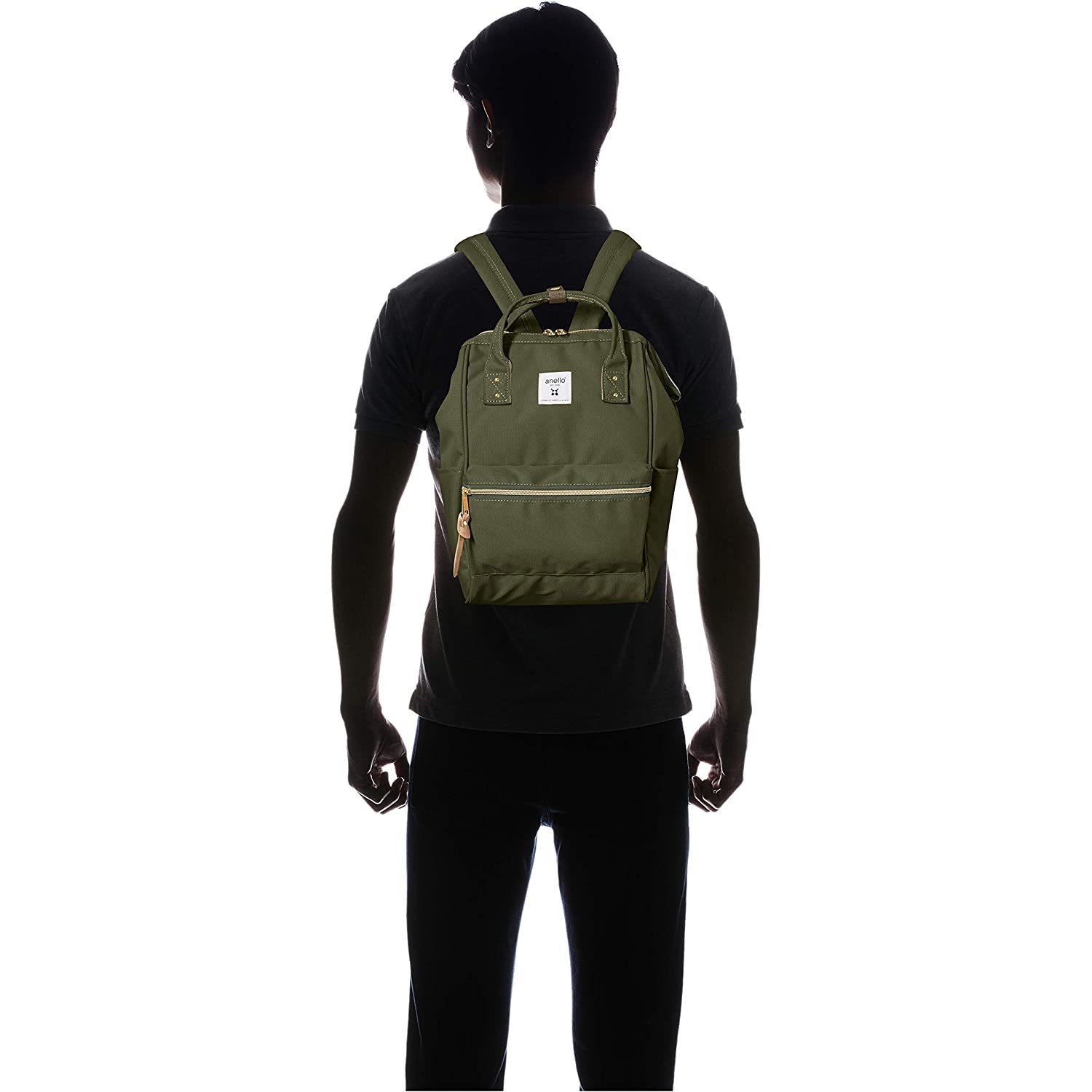 anello nylon mini backpack Anello CROSS BOTTLE REPREVE ATB0197R Backpack Water Repellent Back Poc – Goods Of Japan