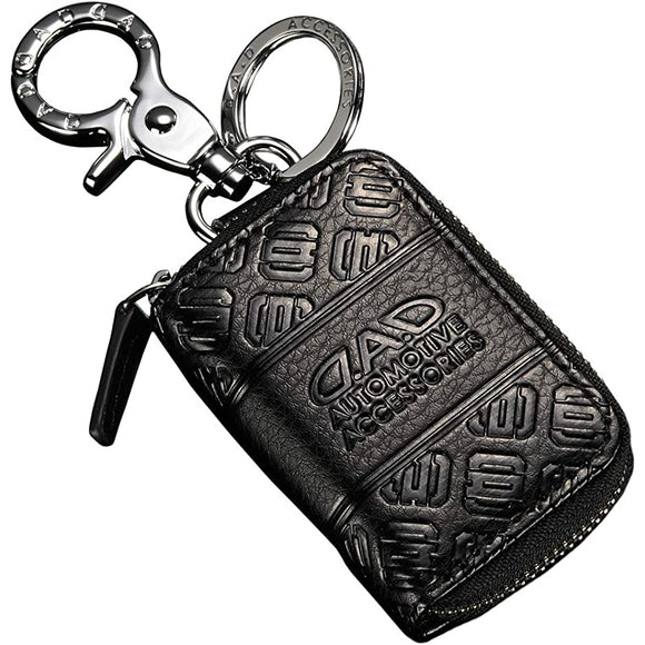 D.A.D GARSON HA516-01 Smart Key Case Type Monogram Leather Black