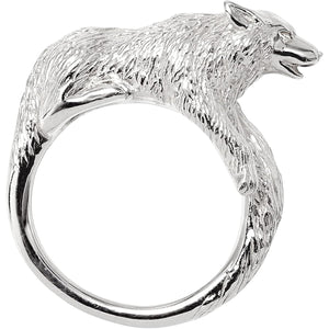 [Vendome Boutique] [Asahiyama Zoo Support Product] Shinrin Wolf Ring No. 11 VBSR202611SI