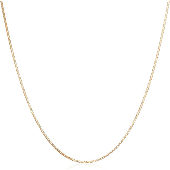 [MJP] MJP K18 18K gold sliding Venetian chain necklace Width approx. 0.7mm/Length approx. 45cm Made in Japan MNC001