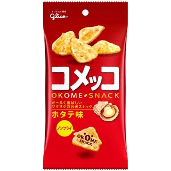 Ezaki Glico Comekko Scallop Flavor, 1.4 oz (39 g) x 30 Packs