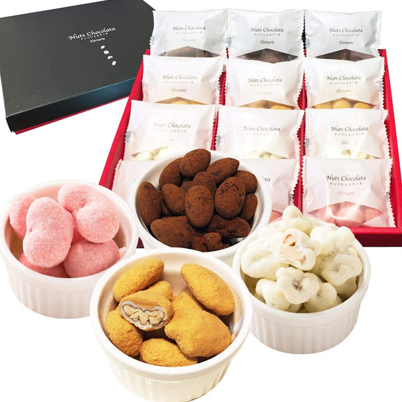 Terraris Nuts Chocolata Sweets chocolate luxury nuts in chocolate 4 types x 3 bags (12 bags) assortment gift