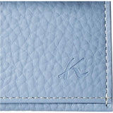 Kitamura Long Wallet Slim and Functional PH0740 Women's Blue Gray/Ivory Stitch 84911