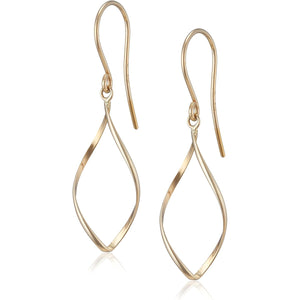 [VIHA Vendome Aoyama] Earrings K10 Yellow Gold Wave Line Hook GJVA0203 YG