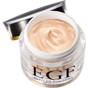 EGF Power Lift Foundation [ SPF50+ PA++++ / 25g / approx. 3 months supply ] Highly moisturizing cream foundation (natural clear) High coverage Aging care foundation