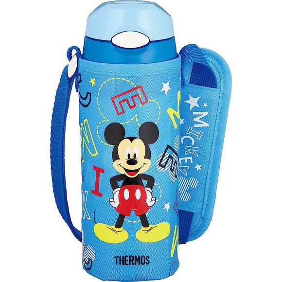 Thermos Vacuum Insulated Straw Bottle Mickey Blue Star FHL-401FDS BLS