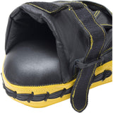 MARTIAL WORLD PM130-YLBK Professional Punching Mitt, Yellow and Black, Height 9.1 x Width 6.7 x Thickness 2.0 inches