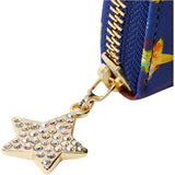 Tsumori Chisato Bundle Long Wallet Round Zipper Egyptian Star Women's Blue