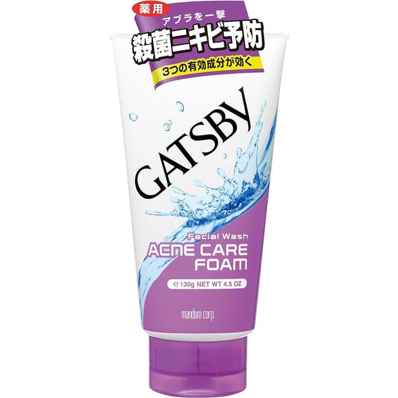 Gatsby Facial Wash, Medicated Triple Care Acne Foam