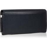 Kitamura Long Wallet Coin Purse L-shaped Type NH0779 Dark Blue/White Navy 10901