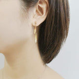 [VIHA Vendome Aoyama] Earrings K10 Yellow Gold Leaf GJVA0270 YG