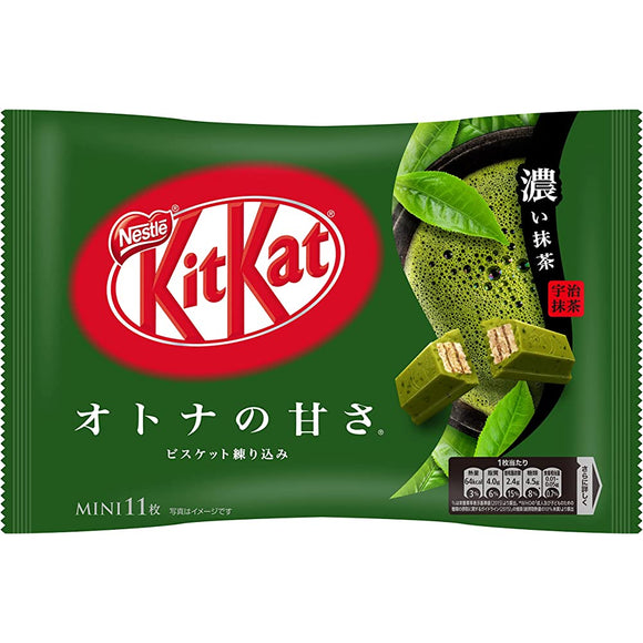 Kit Kat Mini Adult Sweetness Dark Uji Matcha 11 Sheets