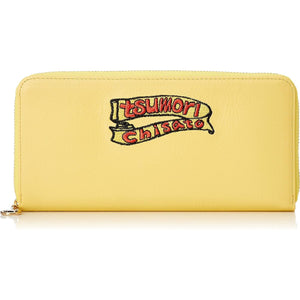 Tsumori Chisato Long Wallet Round Long Wallet Embroidery Women's Yellow