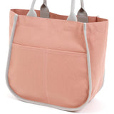 Kitamura A4 size compatible simple tote bag R-0747 Women's Pink/Light Gray 72821