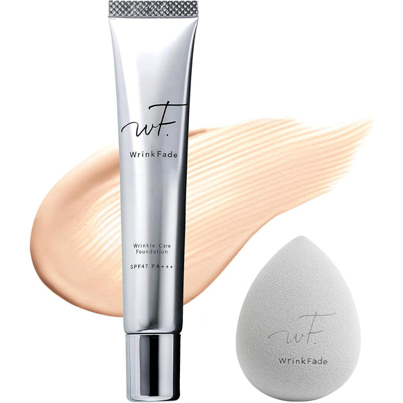 [With puff] WrinkFade | Medicated Wrinkle Cover Foundation 20g Liquid Foundation Whitening Spots Wrinkle Improvement Quasi-drug