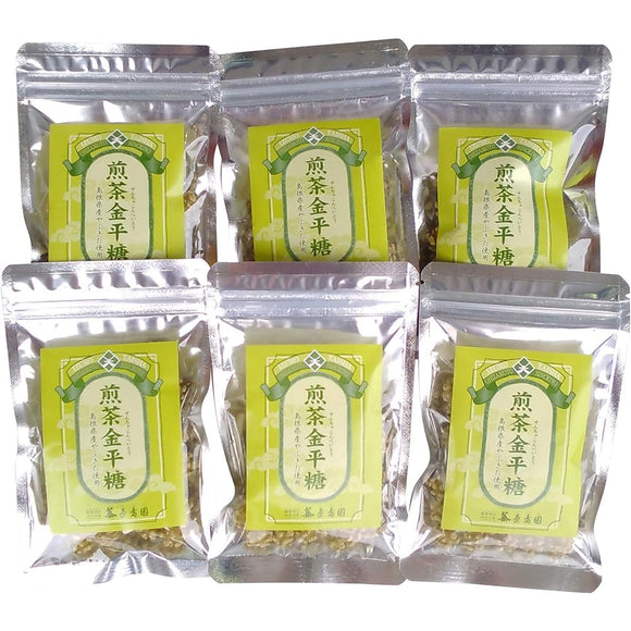 Sencha Konpeito, 1.4 oz (40 g) x 6 Bag Set, Izumo Harajuen, Made with Yabukita from Shimane Prefecture (Sencha-konpeito)