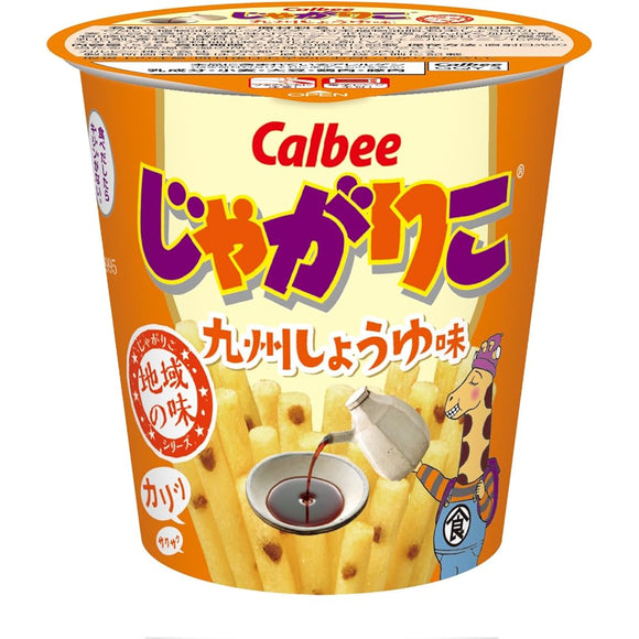 Calbee Jagarico Kyushu Soy Sauce Flavor, 1.8 oz (52 g) x 12 Packs