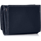 Kitamura Tri-fold wallet embossed that makes scratches less noticeable PH0635 Dark blue/Ivory stitching Navy blue 10911