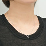 [VIH Vendome Aoyama] Necklace Silver 925 Diamond 0.010 CT Horseshoe GS6N023940DI