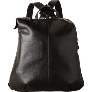 Imai Bag GENOVA Cowhide Mini Backpack, Genuine Leather, Made in Japan, L-shaped Zipper Rucksack, Stylish, Cute, Casual, Simple, Elegant, Lightweight, A4 Backpack, For Commuting to Work or School, Adults, Large Capacity, Women, Girls, Women 2670 Black