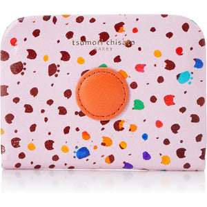 Tsumori Chisato Mini Wallet Coin Purse Clasp Tiny Cat Dot Women's