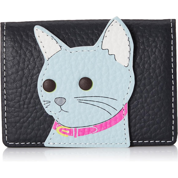 Kitamura Cat Coin Purse PH0748 Women's Dark Blue Russian Blue Navy 10104