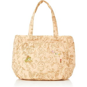 Tsumori Chisato Tote bag with forest animal embroidery for women