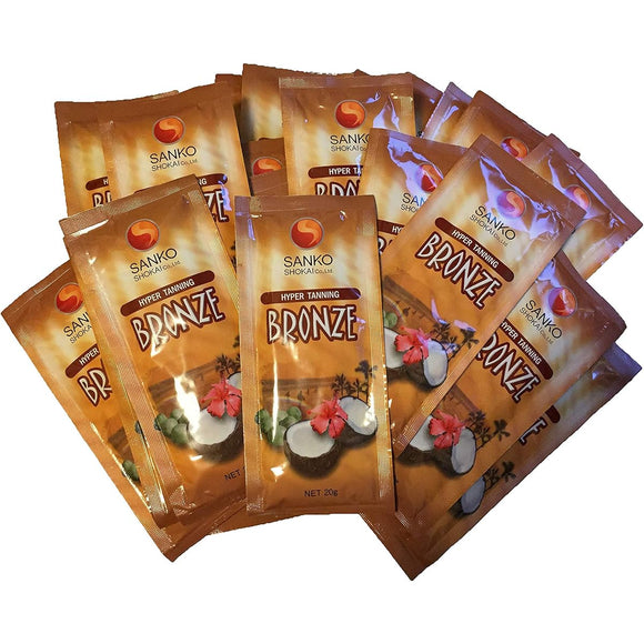 Bronze Tanning Gel (20g) Gel for Tanning Beds (25 Pouches)