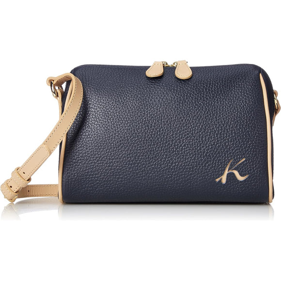 Kitamura Crossbody Shoulder Bag R-0613 Dark Blue/Beige Navy 10501