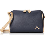 Kitamura Crossbody Shoulder Bag R-0613 Dark Blue/Beige Navy 10501