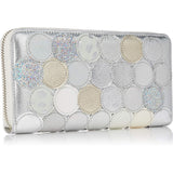 Tsumori Chisato Long Wallet Round Wallet New Multi-Dot Silver