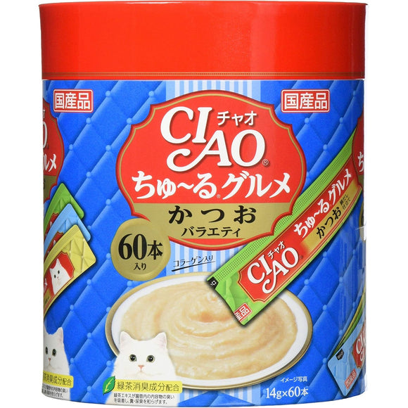 Ciao Chu-Ru Gourmet Bonito Variety 14gx60 sticks