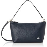 Kitamura 2way Pouch RH0565 Women's Dark Blue/White Stitch Navy 10901