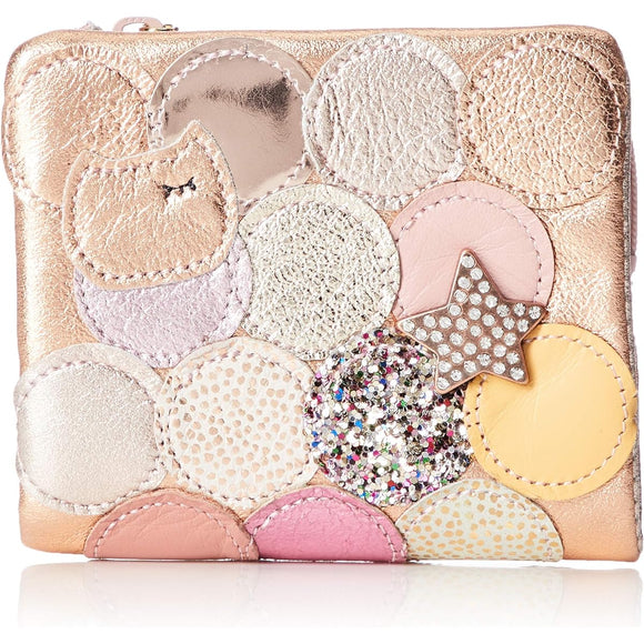 Tsumori Chisato Folding wallet mini wallet new multi-dot pink
