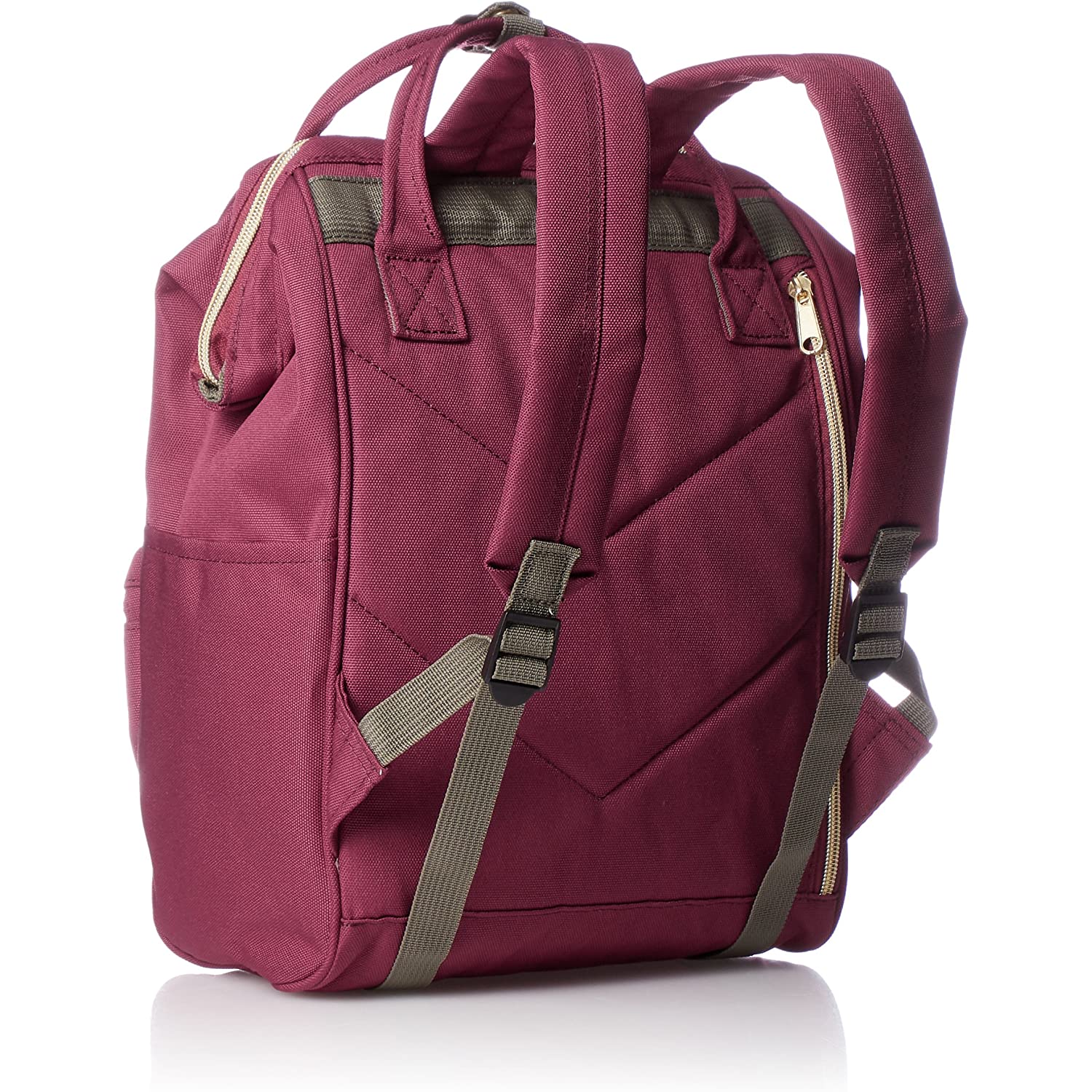 anello polyester canvas backpack rucksack mini size at-b0197b Anello Backpack Polyester Canvas (Wine Red) – Goods Of Japan