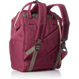 Anello Backpack Polyester Canvas (Wine Red)