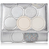 Tsumori Chisato Mini Wallet New Multi-Dot Women's Silver